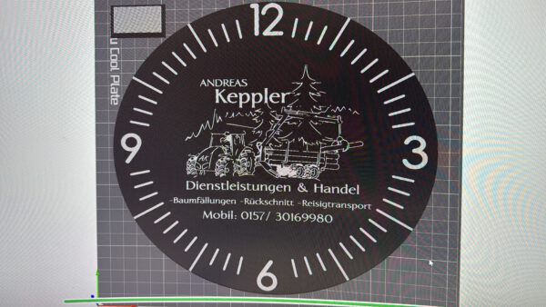 Wanduhr mit ihrem Logo – Bild 9