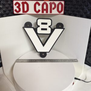 Leuchtschild altesV8 - Scania Logo m. Saugnapf für Scheibe (B-Ware)