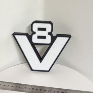 Leuchtschild altes V8 Logo - Scania Logo  Oldschool Scania