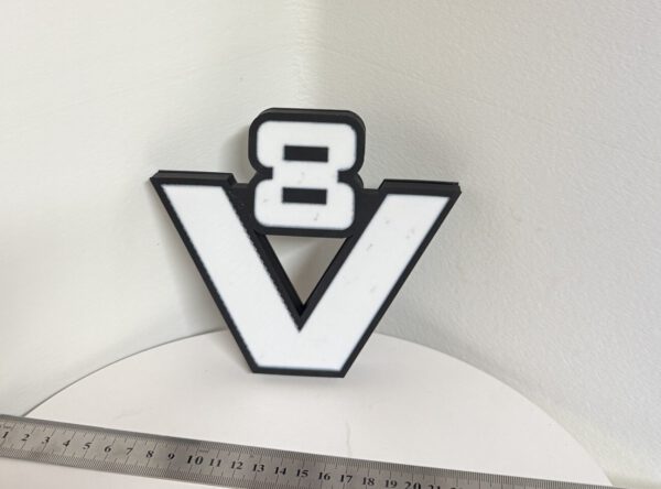 Leuchtschild altes V8 Logo - Scania Logo  Oldschool Scania