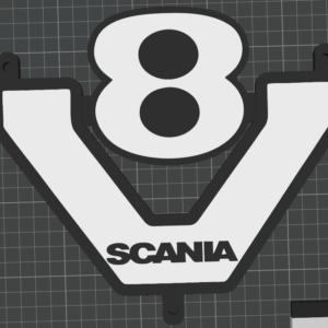 Lightbox V8 - Scania m. Saugnapf für Scheibe
