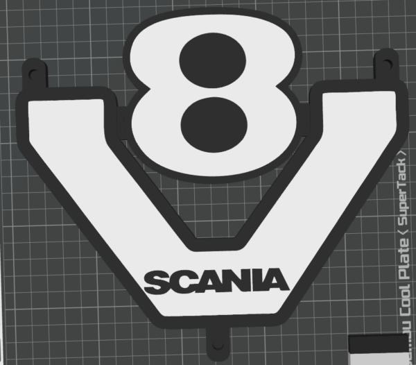 Lightbox V8 - Scania m. Saugnapf für Scheibe
