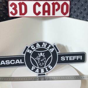 Namenschild für 2 Namen und Logo - Dein Name - dein Style - Personalisierbar - Individualisierbar