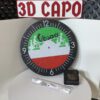 Vespa Wanduhr 22 cm – Italien Design in Grün Weiß Rot – Quarzuhr – Deko & Geschenk für Italienliebhaber und Vespafans – Bild 2