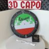 Vespa Wanduhr 22 cm – Italien Design in Grün Weiß Rot – Quarzuhr – Deko & Geschenk für Italienliebhaber und Vespafans – Bild 3