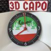 Vespa Wanduhr 22 cm – Italien Design in Grün Weiß Rot – Quarzuhr – Deko & Geschenk für Italienliebhaber und Vespafans – Bild 4