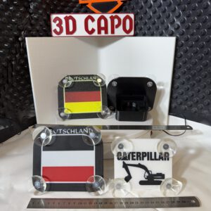 Poppy Halter Deutschland Flagge | LKW Zubehör personalisiert | LED kompatibel |