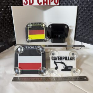 Poppy Halter Deutschland Flagge | LKW Zubehör personalisiert | LED kompatibel | individualisierbar