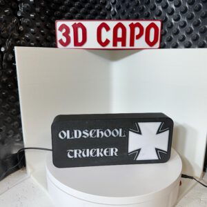 Lightbox OdlSchool Trucker -  Old School Trucker . Leuchtkasten OldSkool