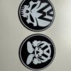 VW Skull Glasuntersetzer-Set (5 Stk. + Halter) Totenkopf - Volkswagen – Bild 2