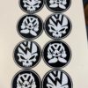 VW Skull Glasuntersetzer-Set (5 Stk. + Halter) Totenkopf - Volkswagen – Bild 4